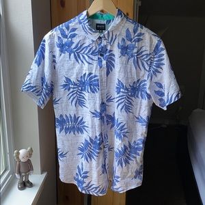 Matix White Floral Button Up